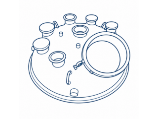 New Stainless Steel 316L UGE UT-100 Seal Glass Lined Parts - IPP# 246568
